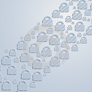 Vector padlock web icon background