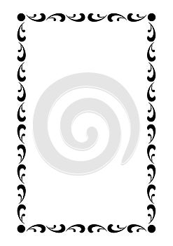 Vector Page border A4 design