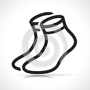 Vector pair of socks icon