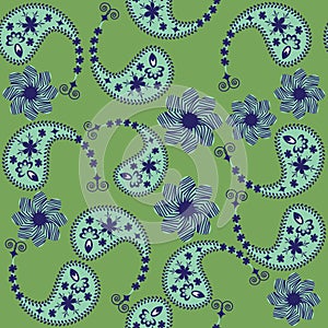 Vector Paisley seamless pattern