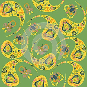 Vector Paisley seamless pattern