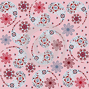 Vector Paisley seamless pattern and seamless patte