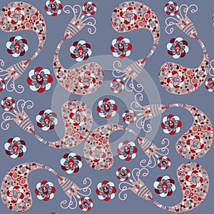 Vector Paisley seamless pattern and seamless patte