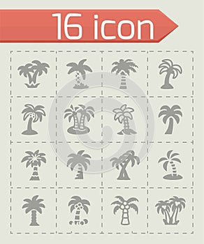 Vector Palm icon set