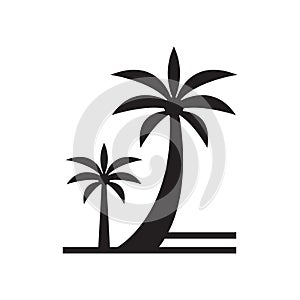 Vector Palm Tree Icon Symbol