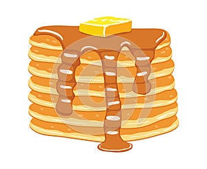 Vector pancake stack photo