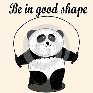 Vector Panda, illustration panda, vector illustration