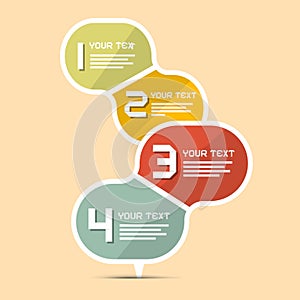 Vector Paper Infographics Template