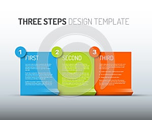 Vector Paper Progress bar / product choice or version template