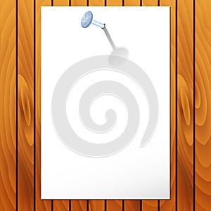 Vector paper on wood texture