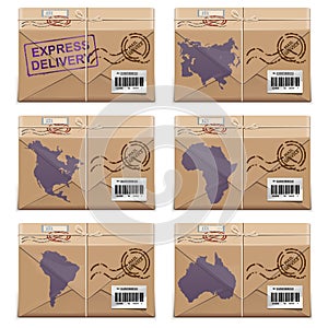 Vector Parcel Icons