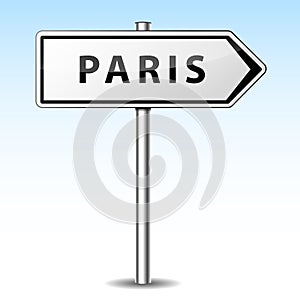 Vector paris directional sign