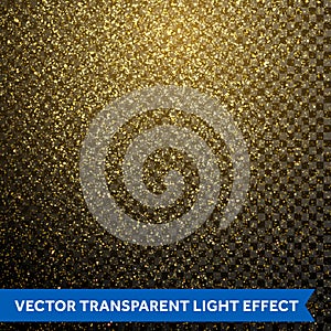 Vector particles golden dust, shimmering glitter texture