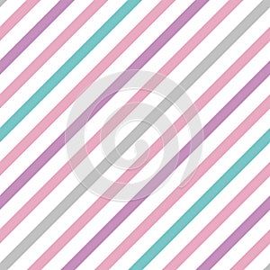 Vector pastel simple seamless pattern with stripes