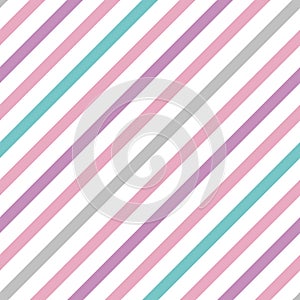 Vector pastel simple seamless pattern with stripes photo
