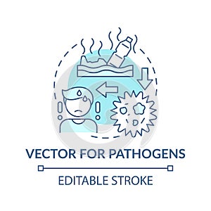 Vector for pathogens concept icon