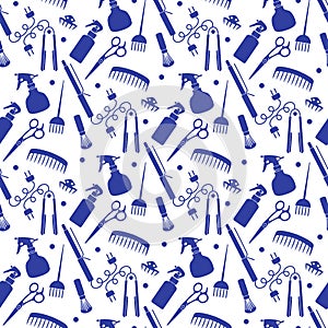 Vector Pattern Barber Beauty Hairdressing salon