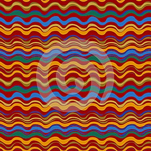 vector pattern with bright wavy ornament