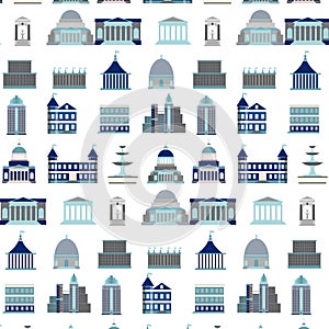 Vector pattern with city constructor.