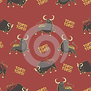 Vector pattern. Corrida.