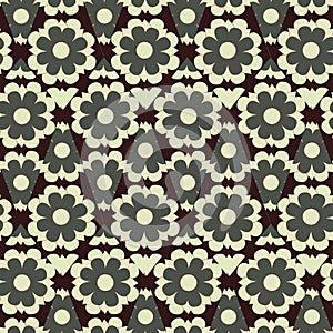 Vector pattern of decorative ceramic tiles in Arabic style. Arabesque. Ethnic pattern