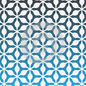 Vector pattern design with ogee ornament. Oriental traditional pattern with repeated mosaic tile.