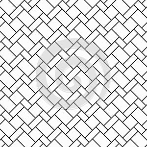 Vector pattern design square diamond shape. repeating with white slant blocks tiling. Floor cladding bricks. Mosaic motif.