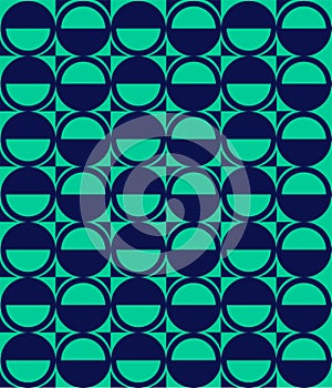 Vector pattern with ellipse and hemisphere