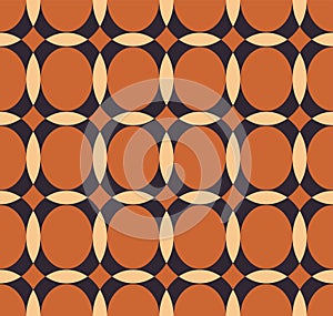 Vector pattern with ellipse and hemisphere