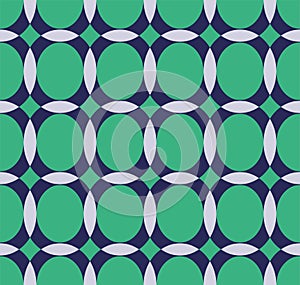 Vector pattern with ellipse and hemisphere