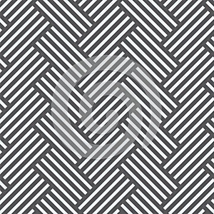 Vector pattern with interweaving of thick lines. Traditional hatching of architectural graphic.