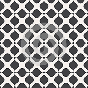 Vector pattern. Modern linear ornament with abstract flower. Geometric stylish pastel background