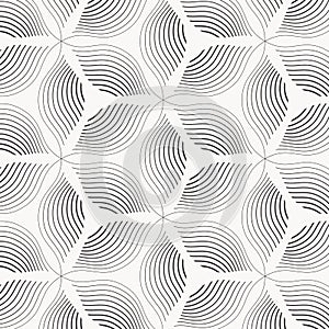 Vector pattern, repeating abstract linear flower or flora pattern. Pattern is clean for fabric, printing, wallpaper.