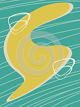 Vector pattern retro art Nouveau