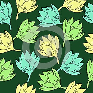 Vector pattern with saffrons.