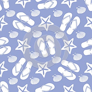 Vector pattern Travel Summer Holiday Beach shell