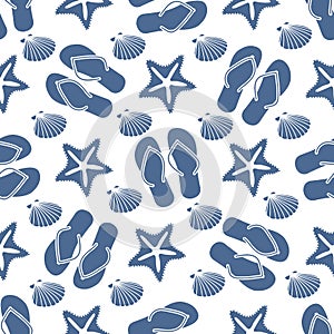 Vector pattern Travel Summer Holiday Beach shell