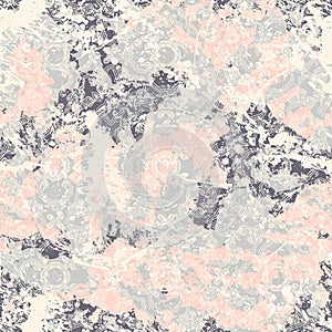 Vector pattern in vintage shabby chic style