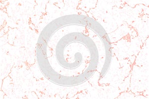 Vector pattern. White marble texture with rose gold. Holiday background. Trendy template for design.