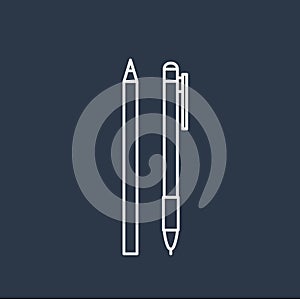 Vector of pen icons design
