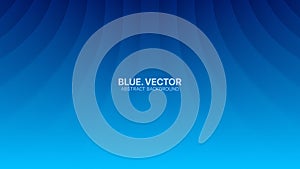 Vector Perspective Bent Smooth Lines Clear Blank Subtle Business Deep Blue Abstract Background