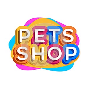 Vector pets shop logo