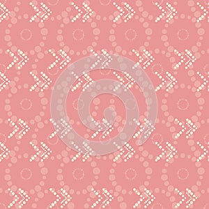 Vector pink geometric chevron seamless pattern background