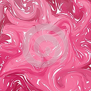 Vector Pink Hand drawn artwork on water marble texture. Liquid paint pattern. Abstract colorful background in ebru suminagashi