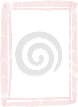 Vector Pink Pastel Frames with Copyspace, Rectangle frame, white background