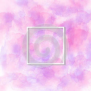 Vector Pink and Purple Watercolor Texture for Abstract Background