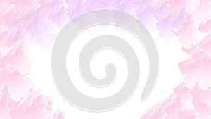 Vector Pink and Purple Watercolor Texture Frame for Abstract Background