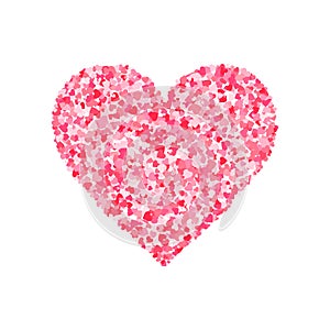Vector pink Valentines Day heartshape symbol photo