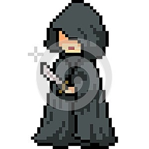 Vector pixel art murderer