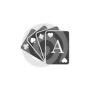 Vector Play card icon pictogram